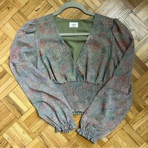 Aritzia Wilfred Floral Top